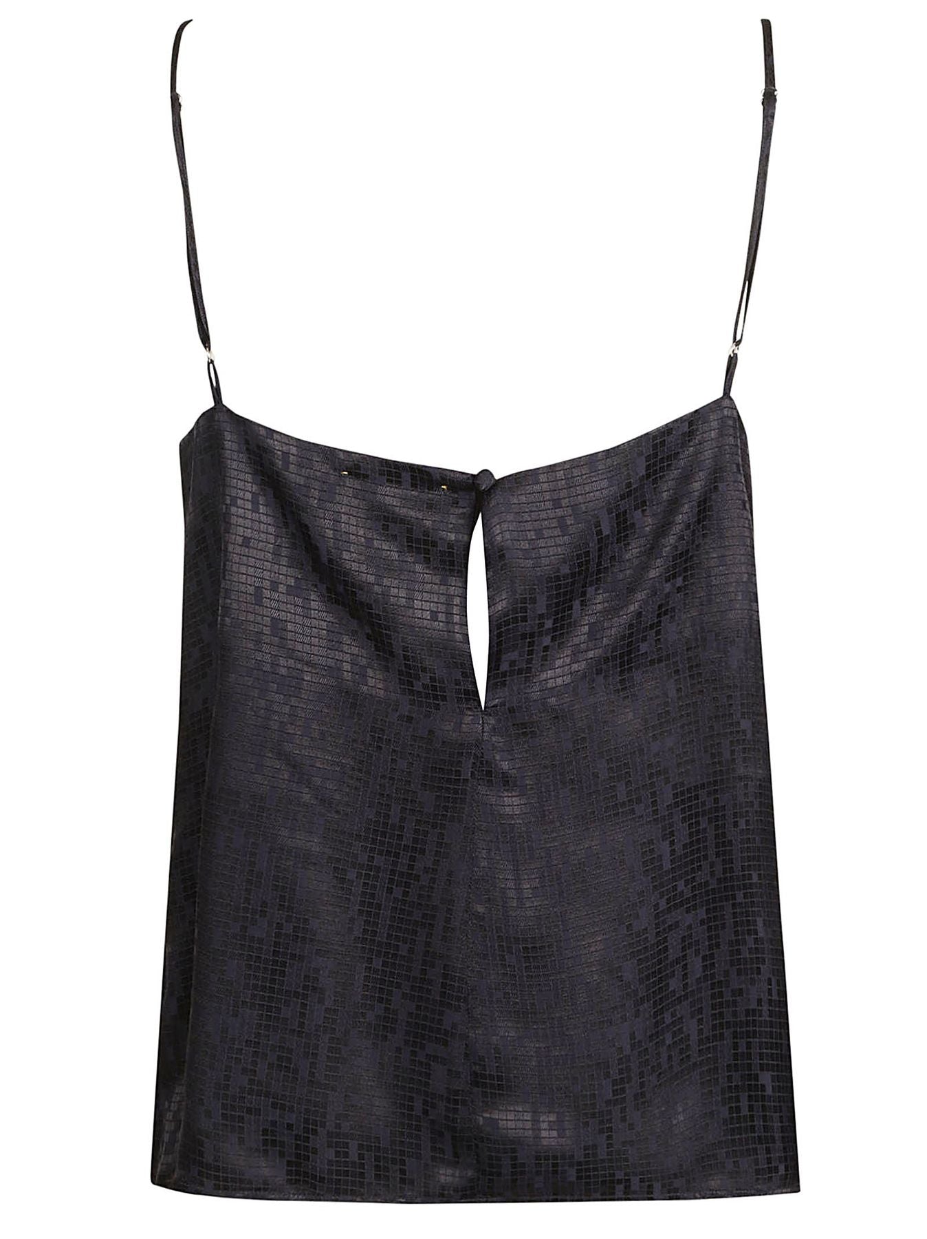 12087_MY TOP Nero Silk Polyester