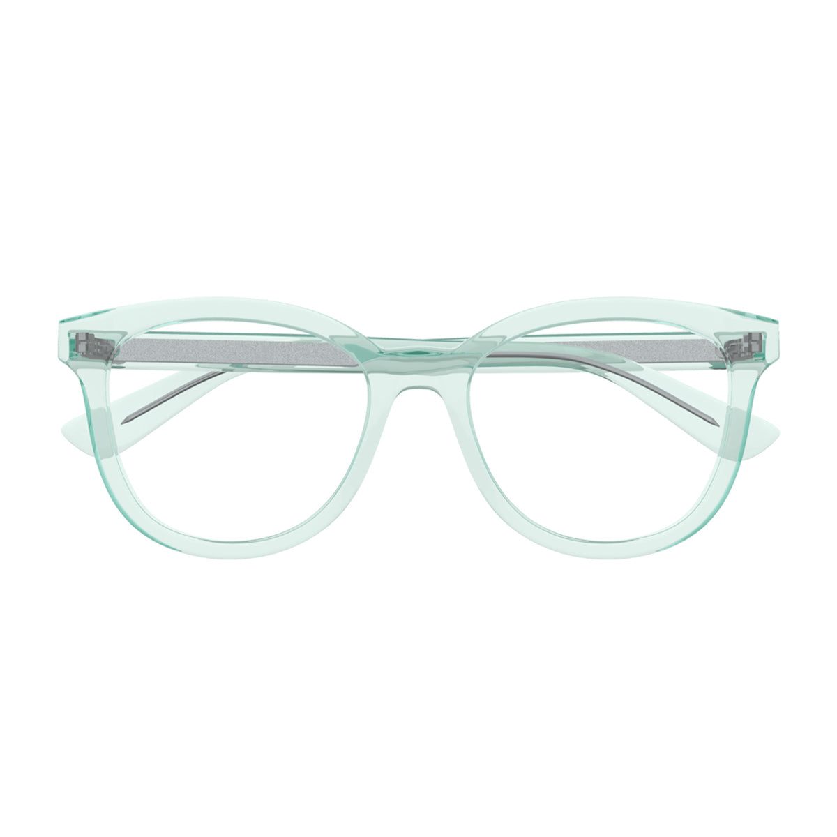 Gucci GG1687O Linea GG LOGO 004 Green Trasparent Verde Recycled Acetate Occhiali Da Vista
