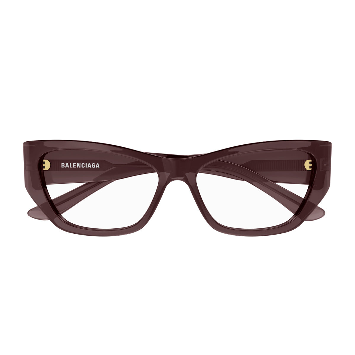 Balenciaga BB0372O Linea Everyday 004 Violet Transparent Viola Acetate Occhiali Da Vista