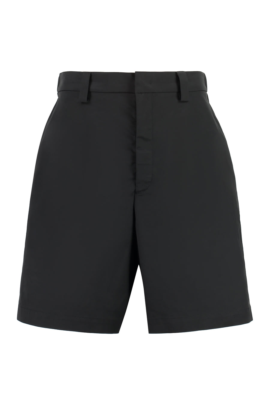 Black Nylon Bermuda Shorts