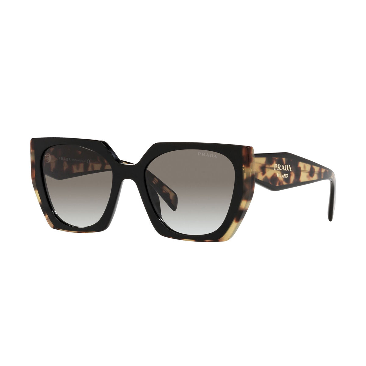 Prada PR15WS 3890A7 Black Havana Nero Acetate Occhiali Da Sole