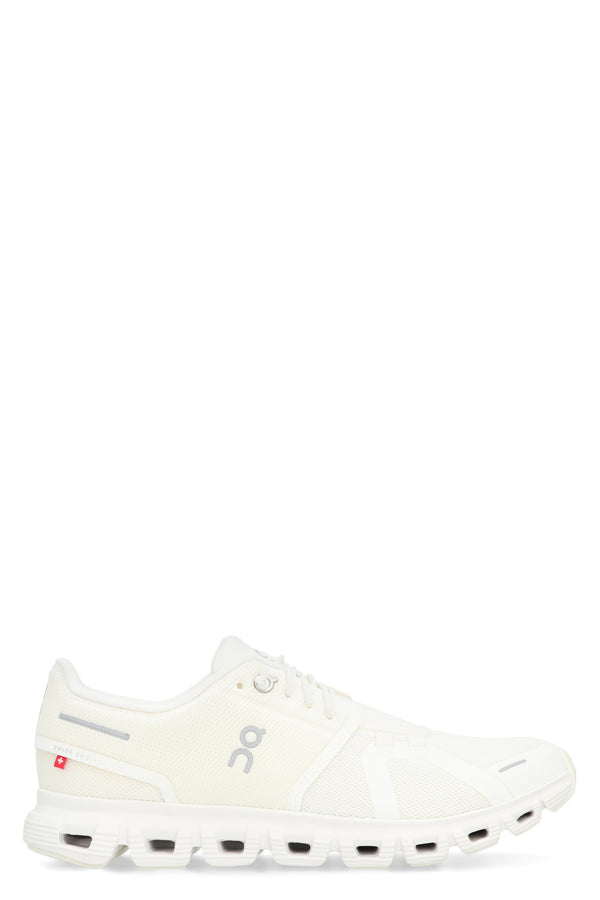 Cloud 6 Low-Top Sneakers White Polyester Trainers