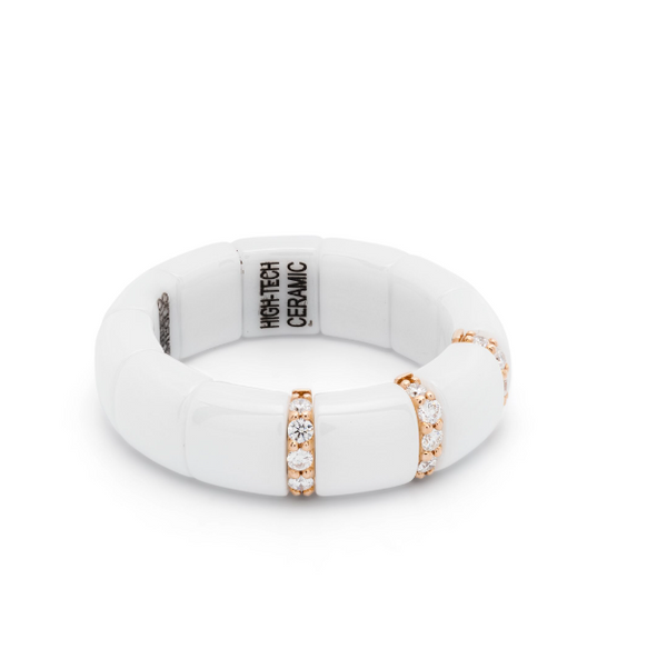 Roberto Demeglio 18kt Rose Gold ring in white