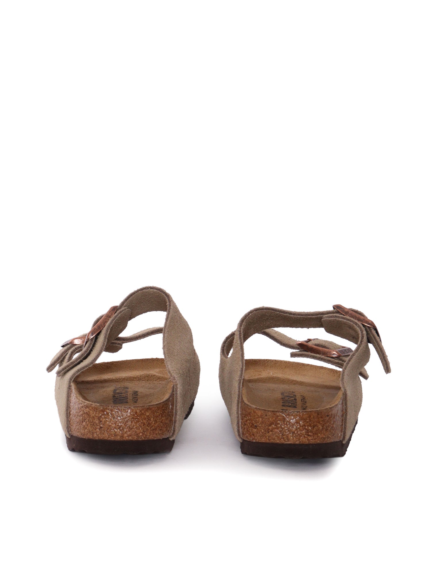 Arizona taupe, Suede Leather Tortora Sole In Eva Sandal