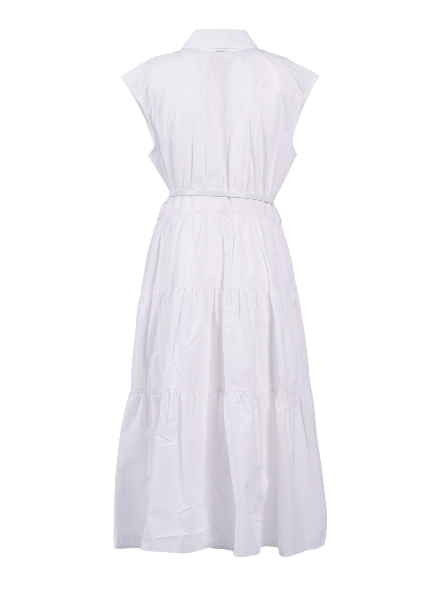 Poplin Midi Shirt Drs White Organic Cotton Mini Dress
