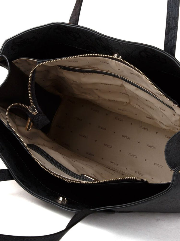 Guess 100% Polyurethane tote bag in black