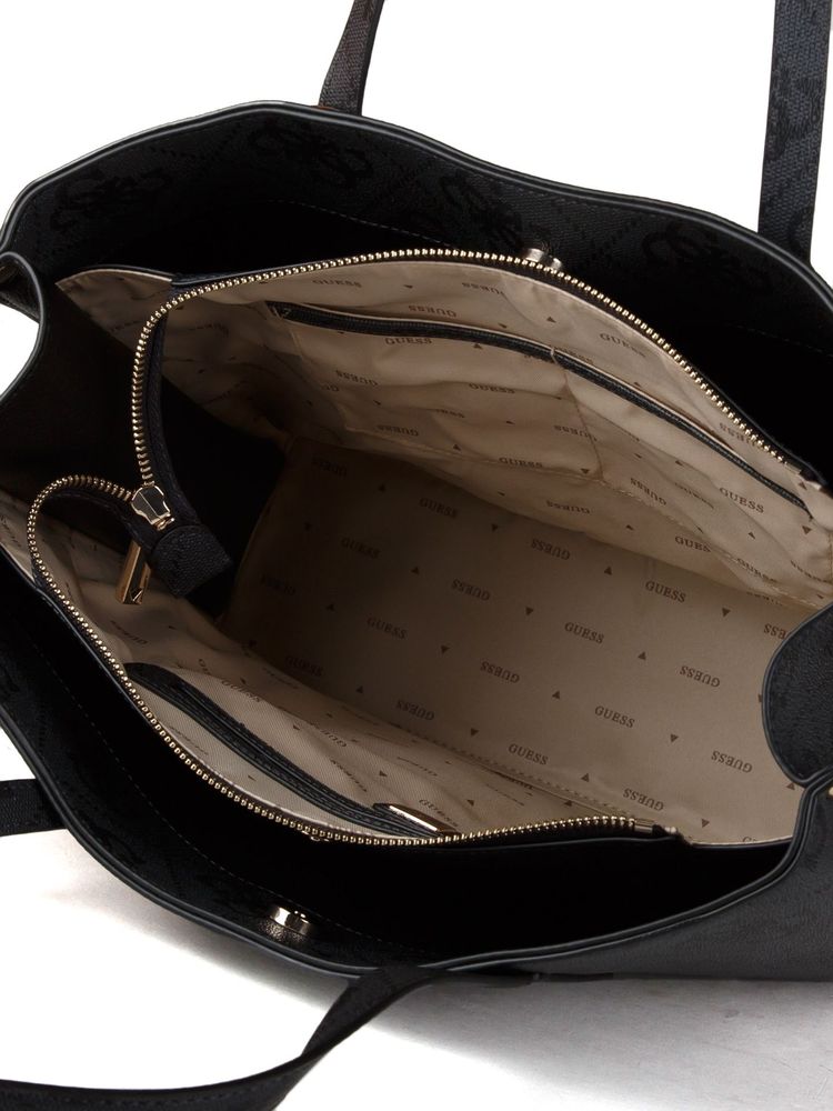 Guess 100% Polyurethane tote bag in black