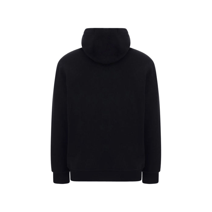 Ansdell Hooded Logo Sweatshirt Black Cotton