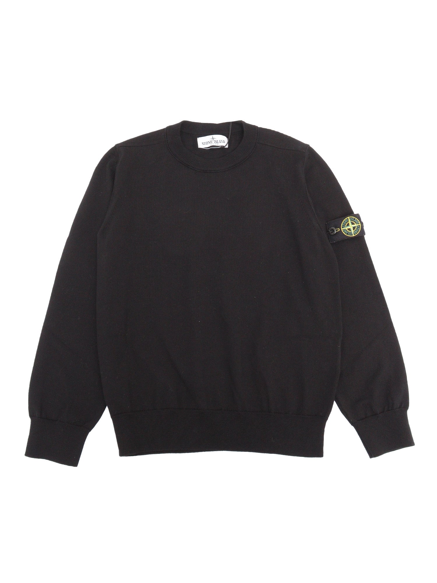 SWEATER Black Cotton Crewneck