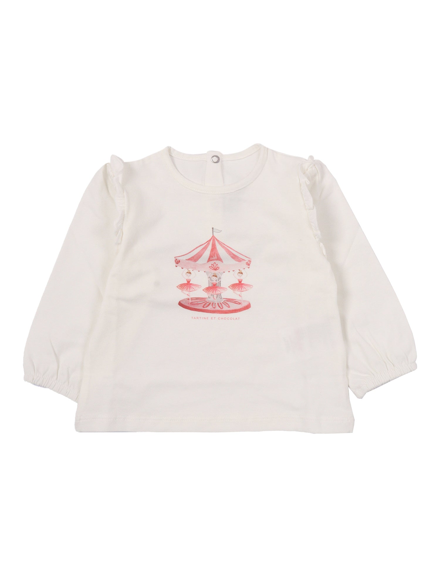 T-Shirt White Cotton Elastane Short Sleeves