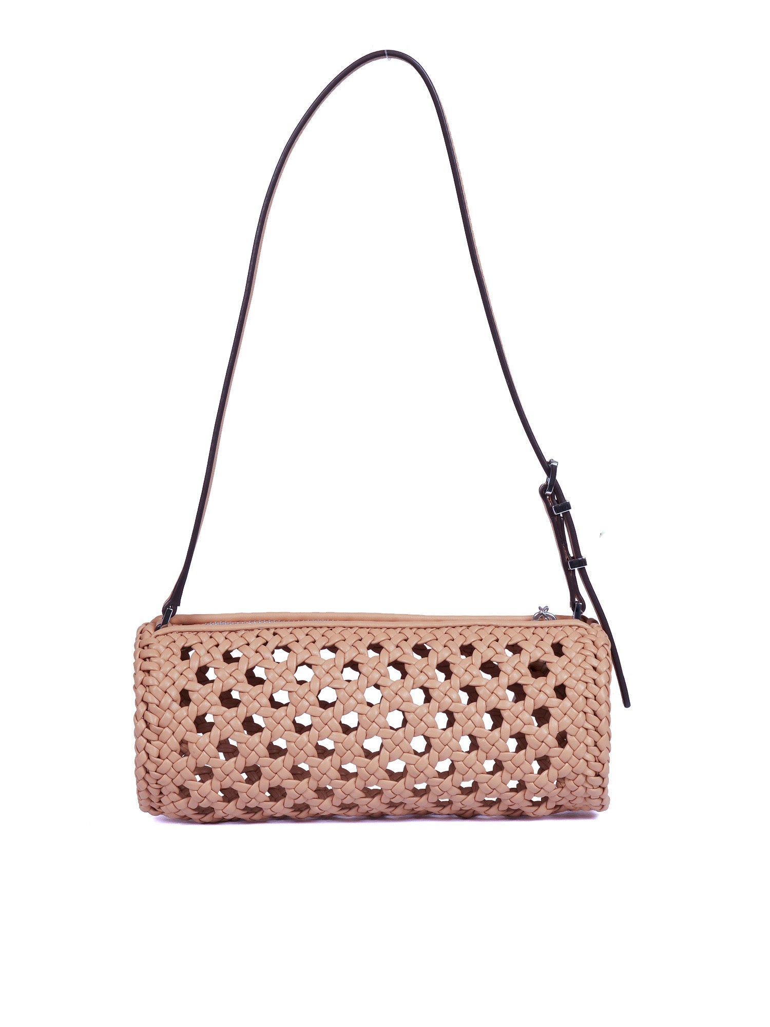 Sm Barrel Pouchette Beige Handbag