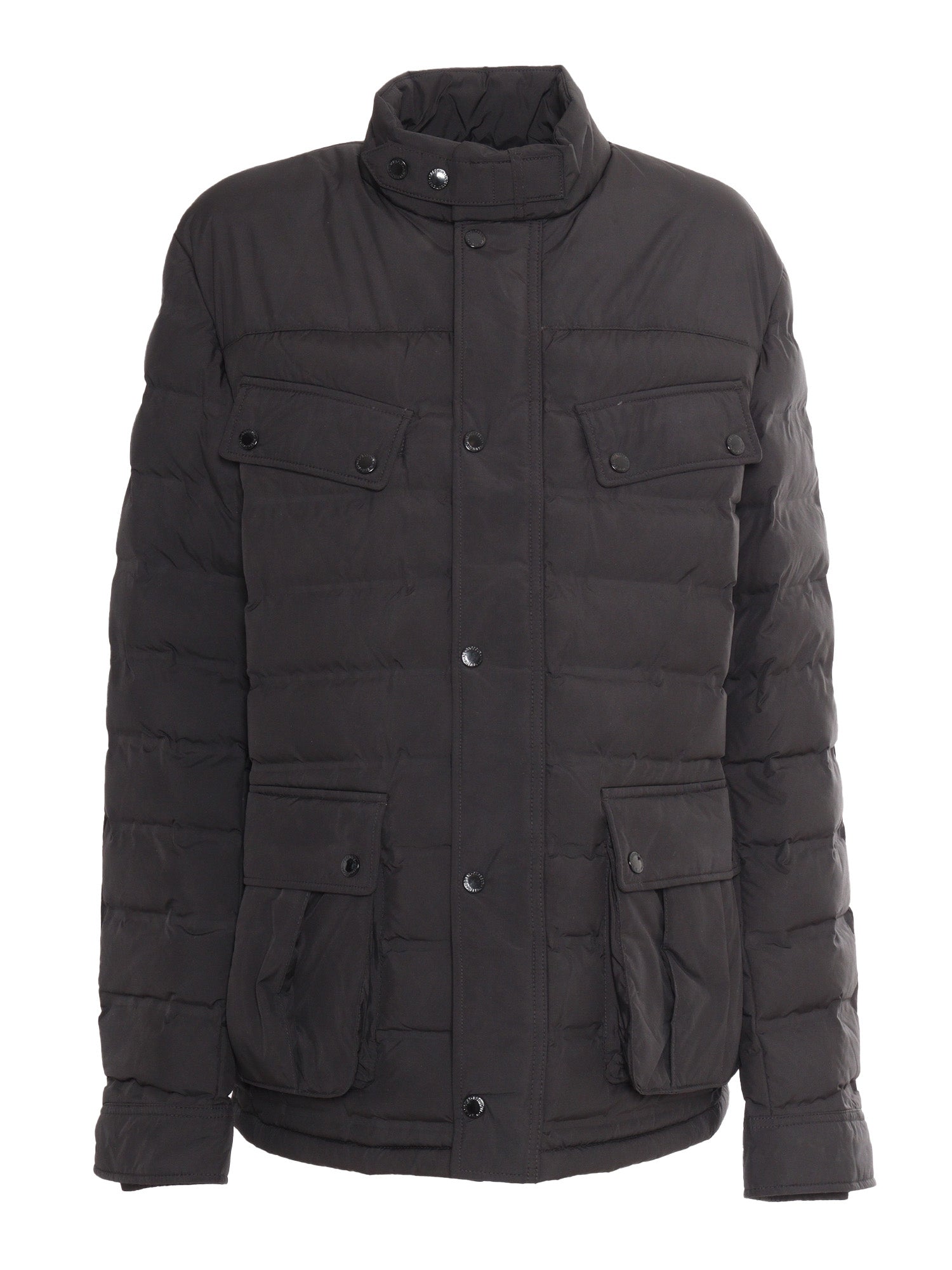 Welded Ariel Puffer Jacket Black Polyester Heavy