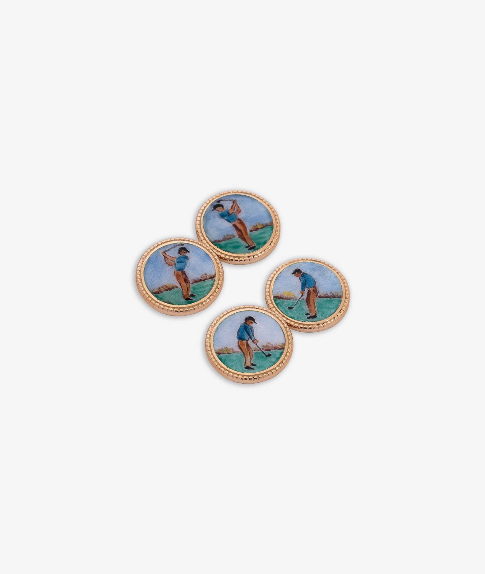 Cufflinks With Golfer Neutral