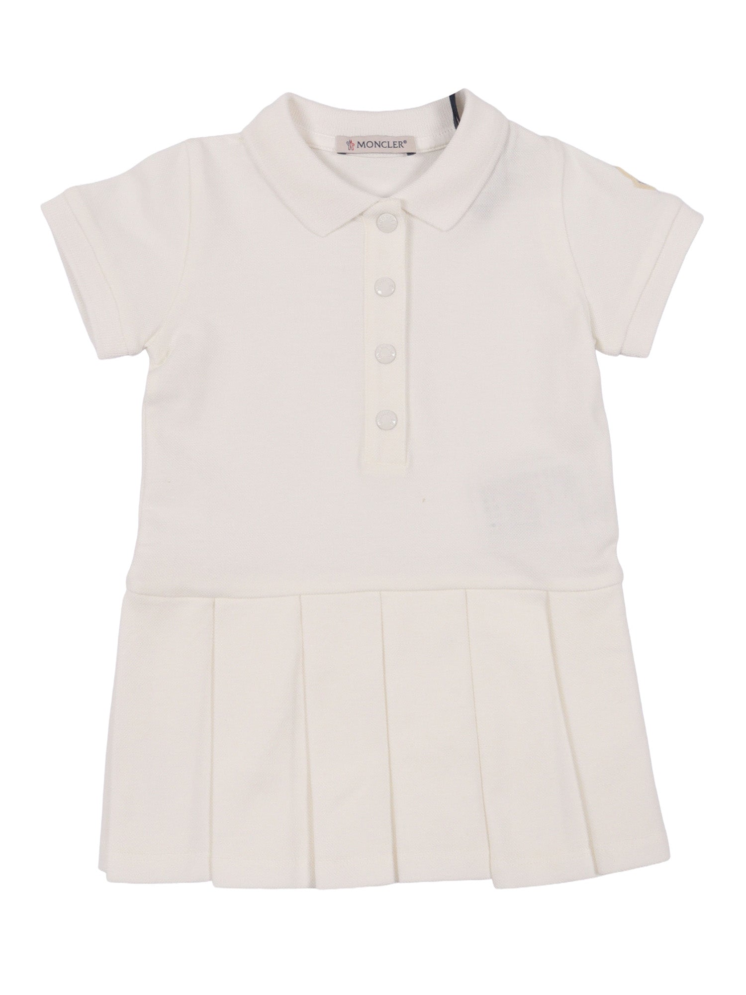 DRESS Beige Elastane Cotton