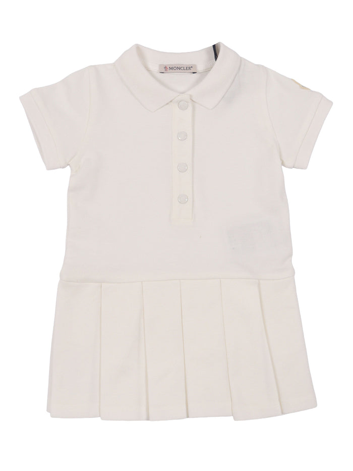 DRESS Beige Elastane Cotton