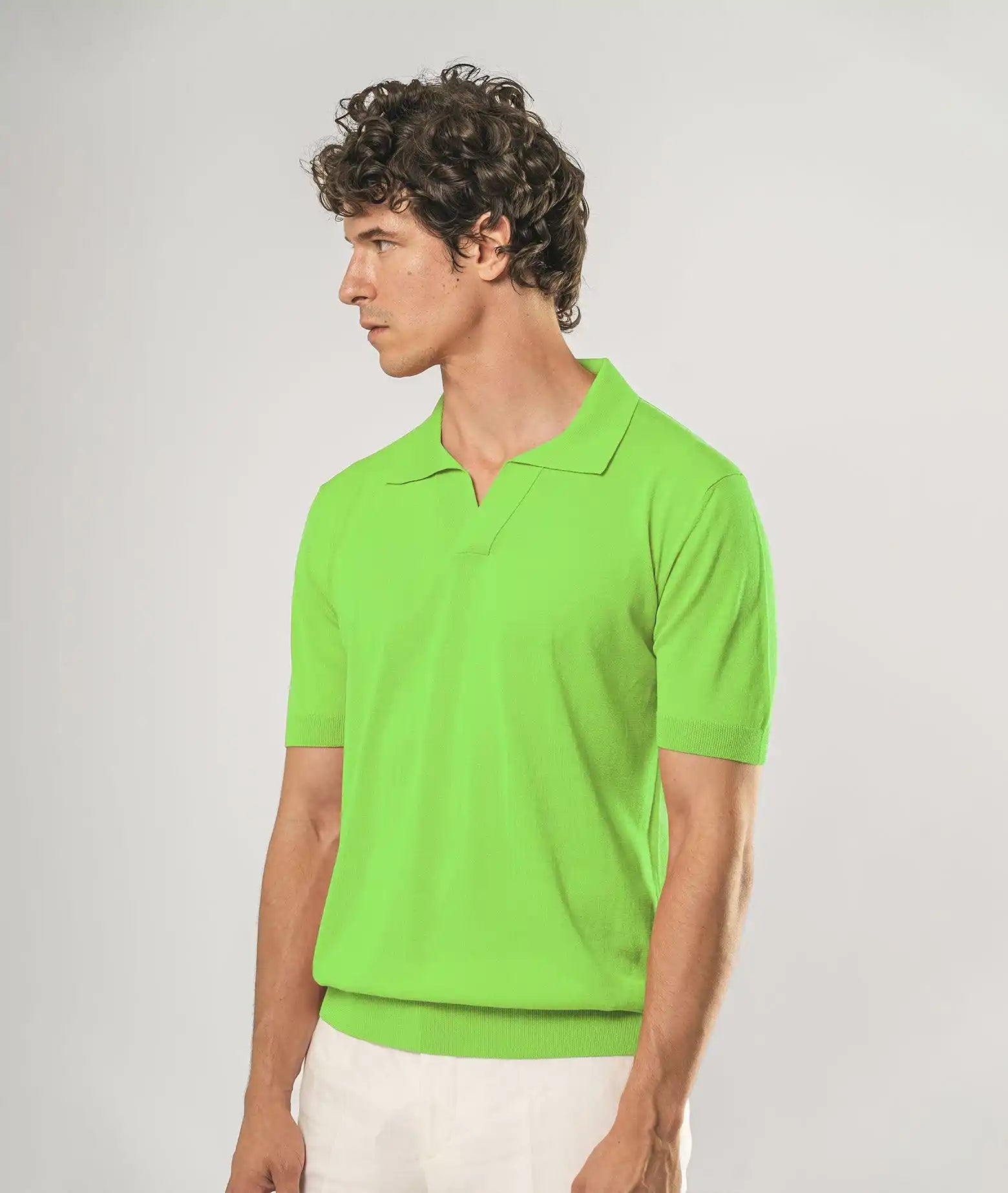 Silk Polo Tulum Ivory Basic Light Kintwear