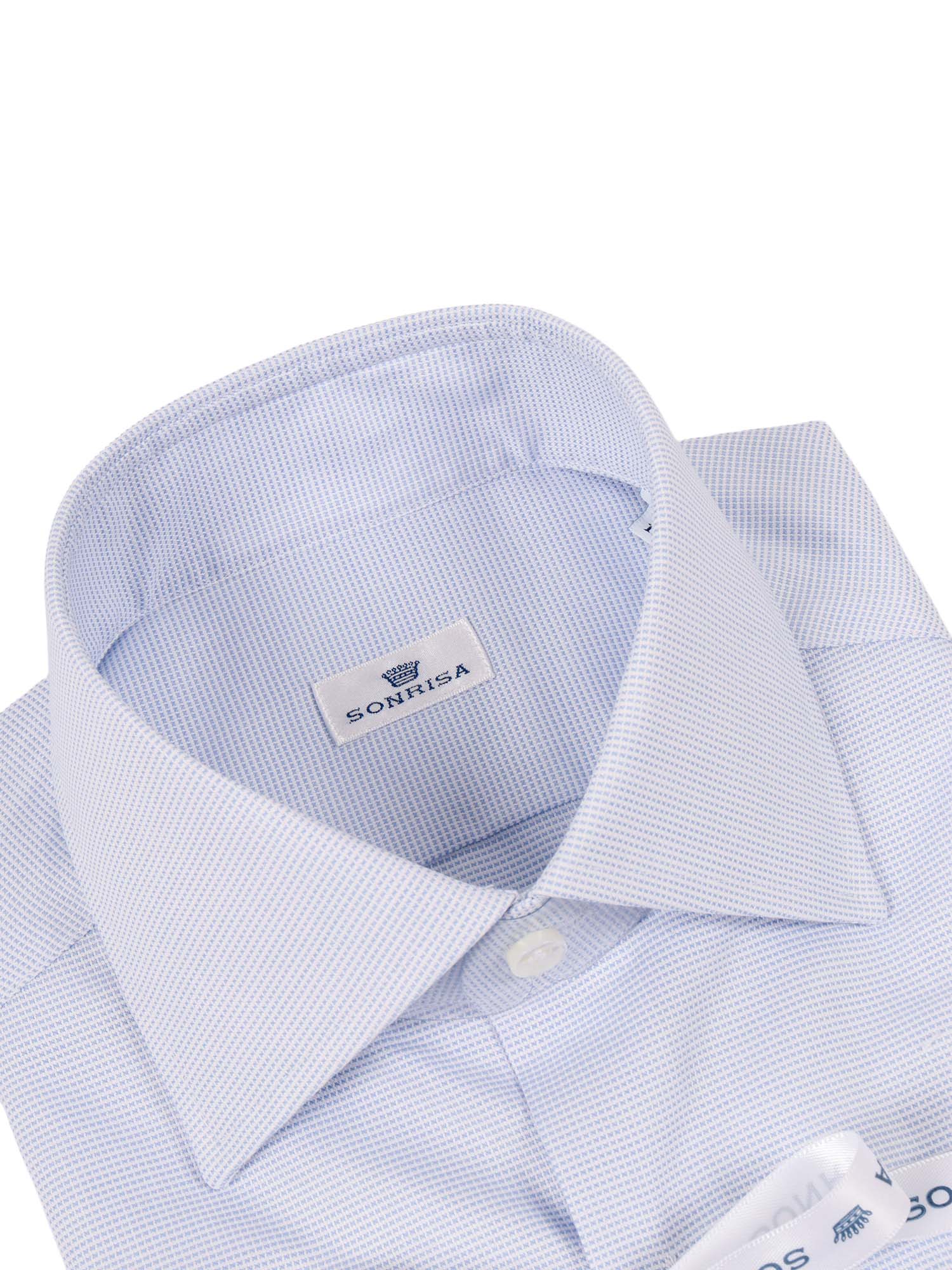 Mens Shirt Light Blue Cotton