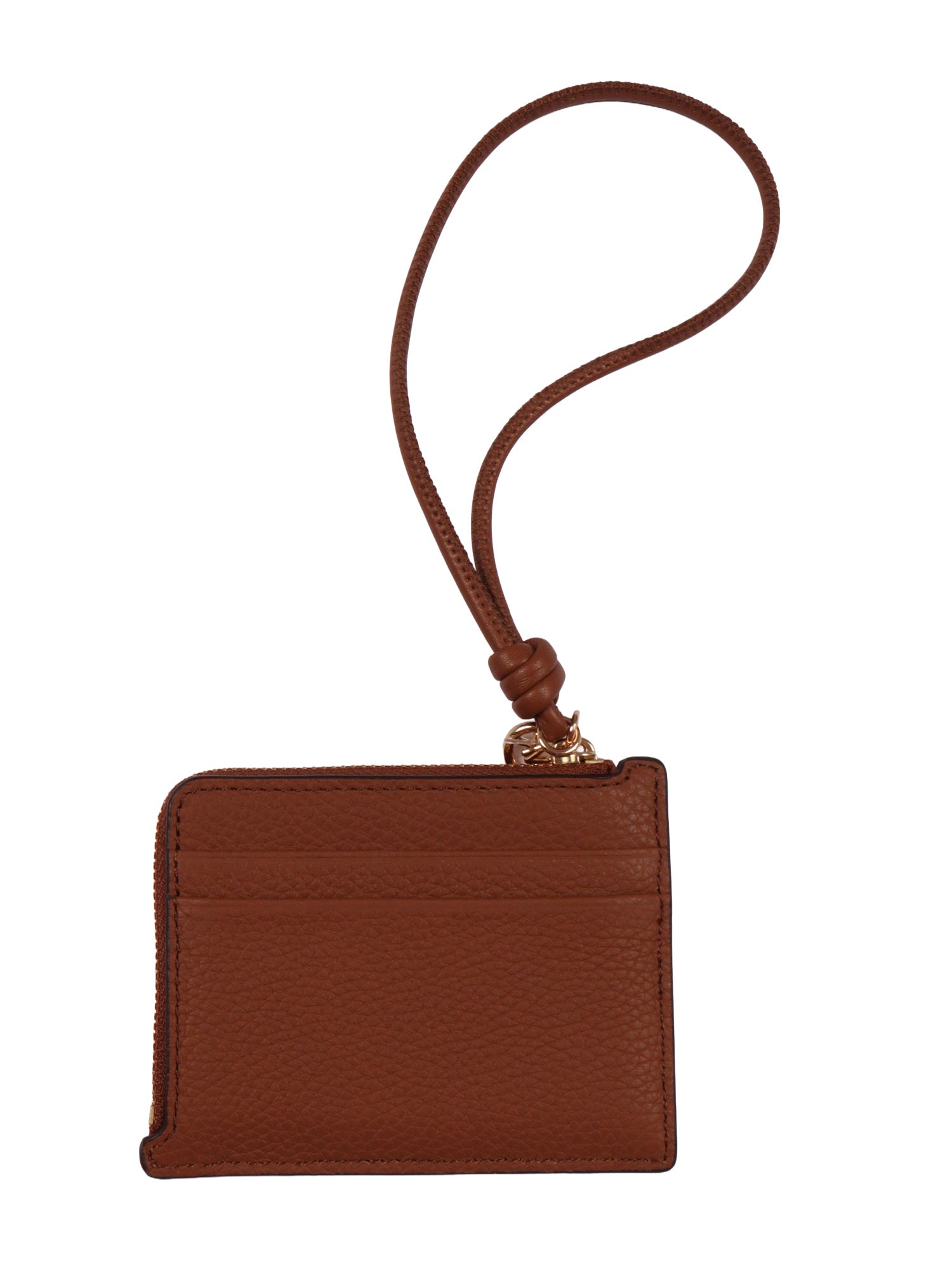 SM CARD CASE WRISTLET Brown Cow Leather Handbag