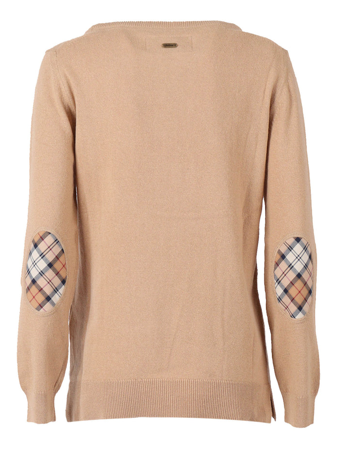 Pendle Crew Knit Camel Wool Cotton Crewneck