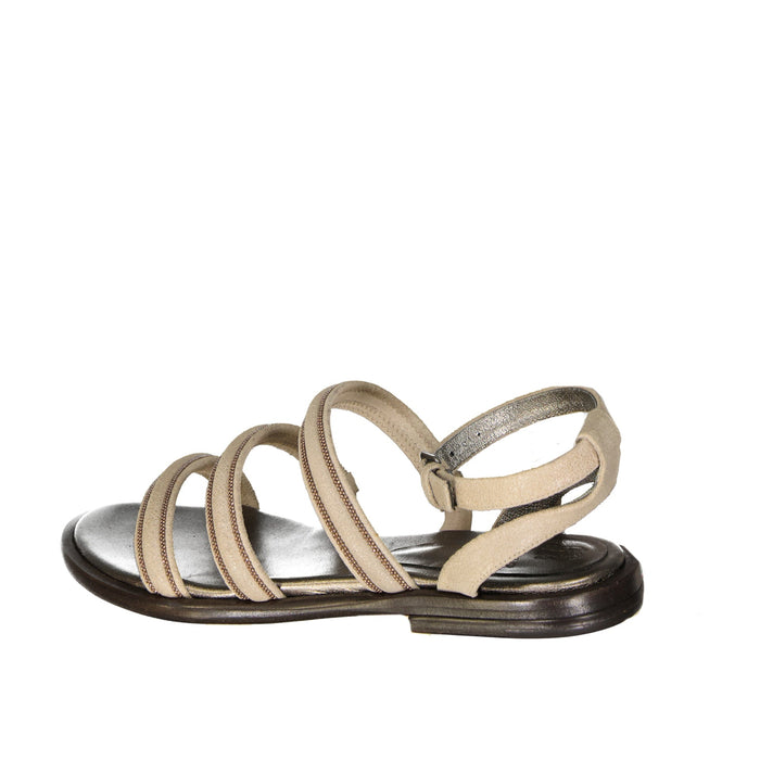 Leather Sandals Beige Calf