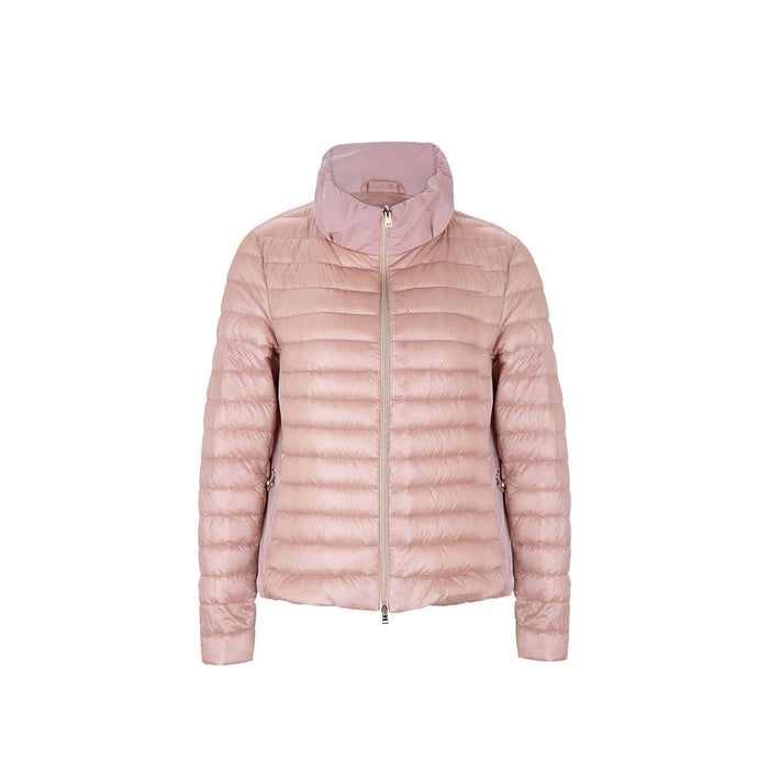 Herno Quilted Down Jacket Pink Polyamide