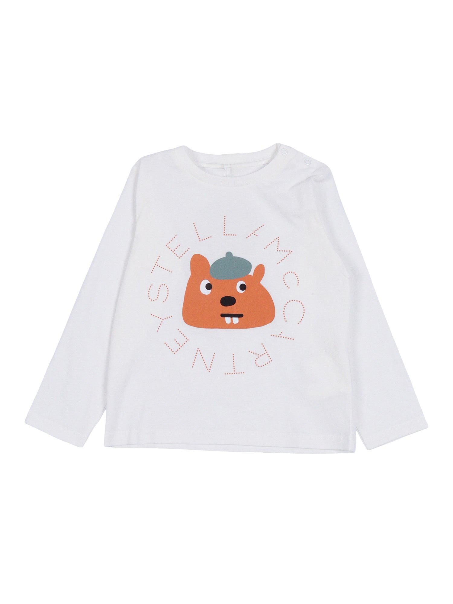 T-Shirt-Top White Cotton Short Sleeves T-shirt