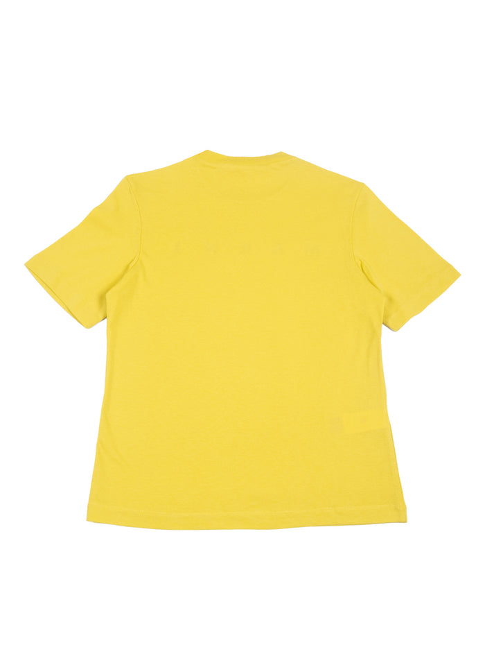 T-shirts Yellow Cotton Short Sleeves T-shirt