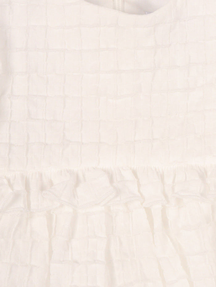 Short Sleeved Dress White