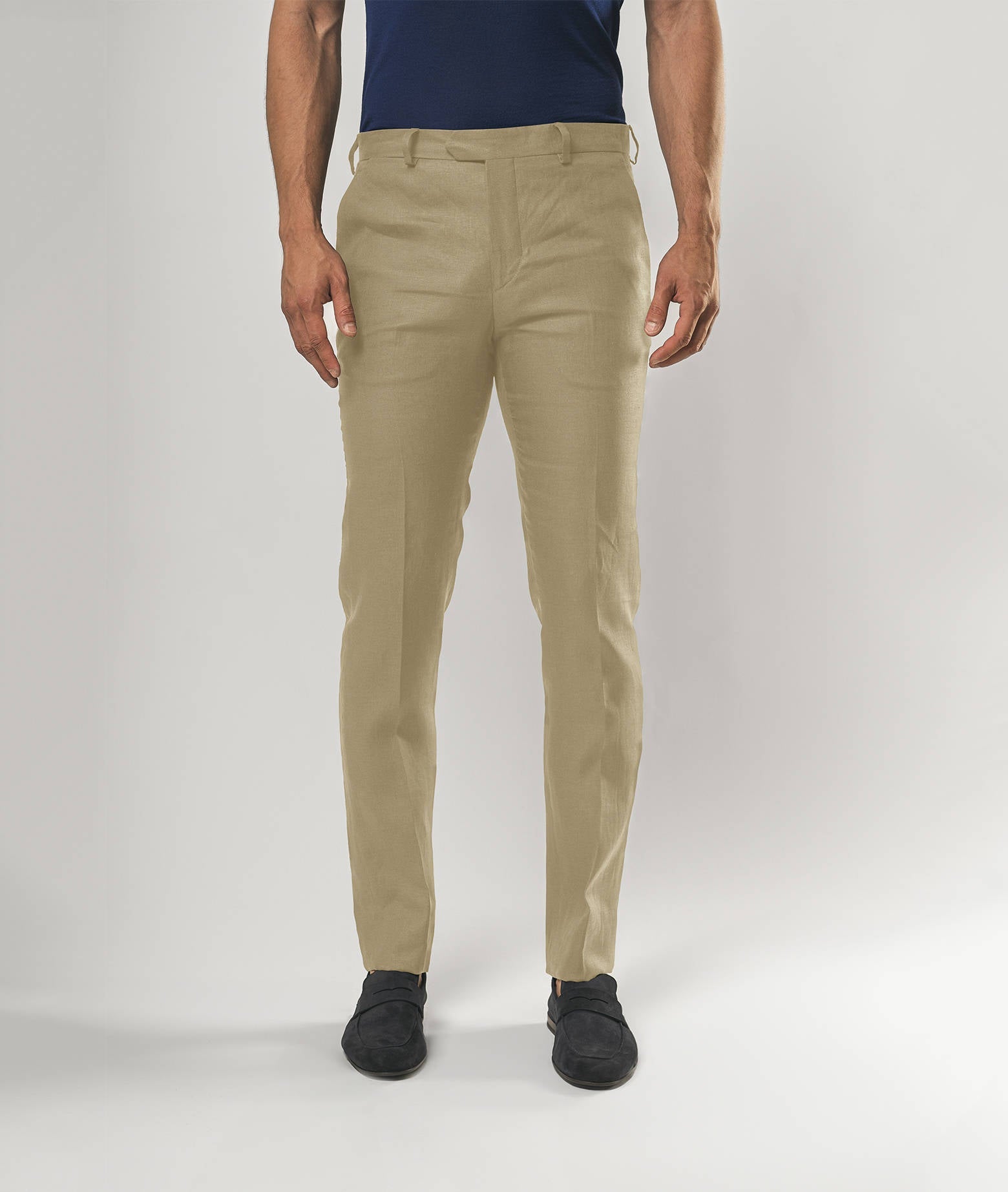 Linen Trousers Marbella White No Pinces