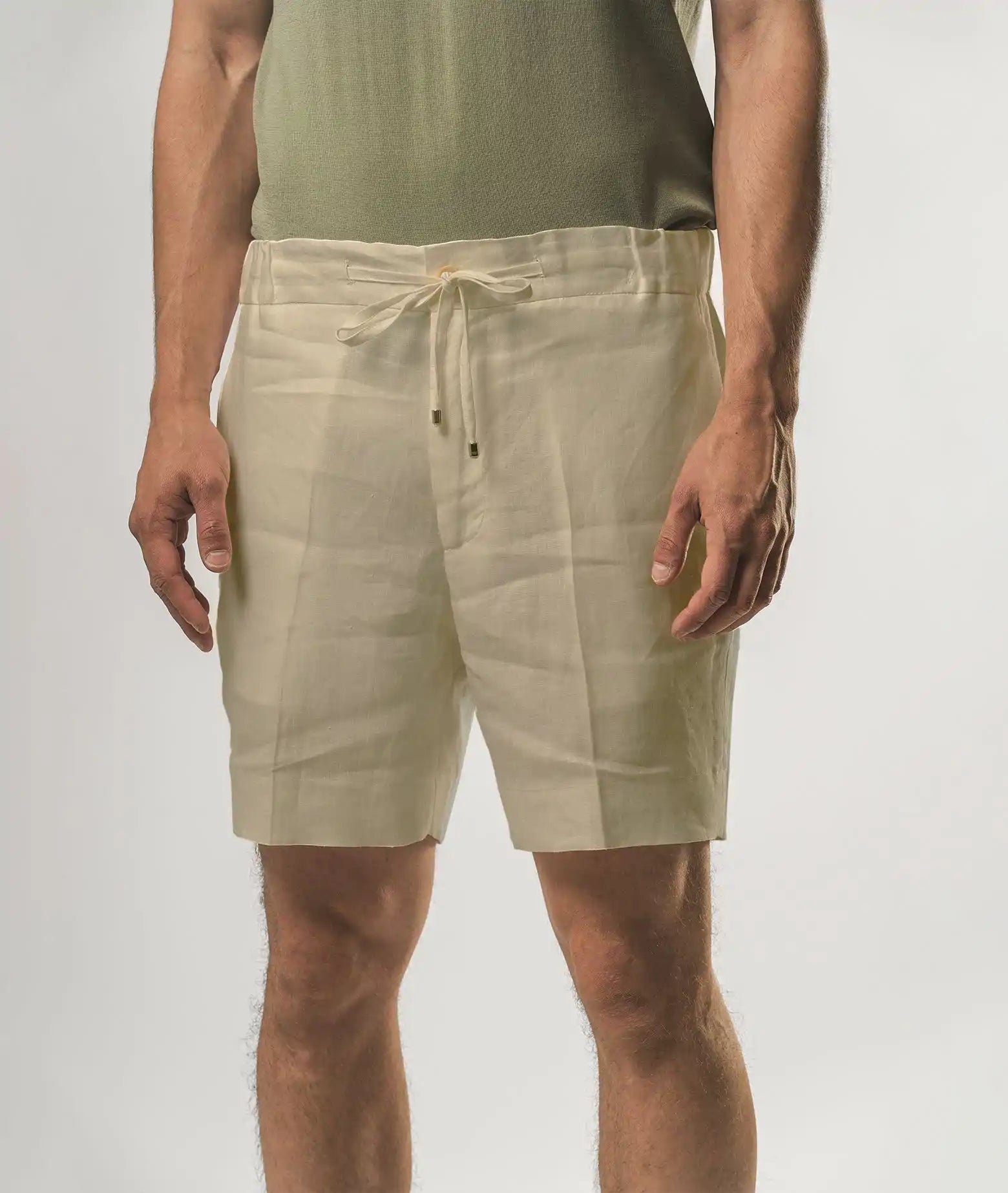 Linen Shorts Antibes White