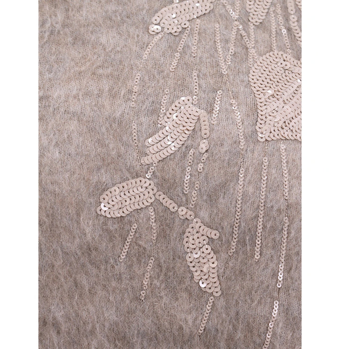 T-Neck Knit Beige