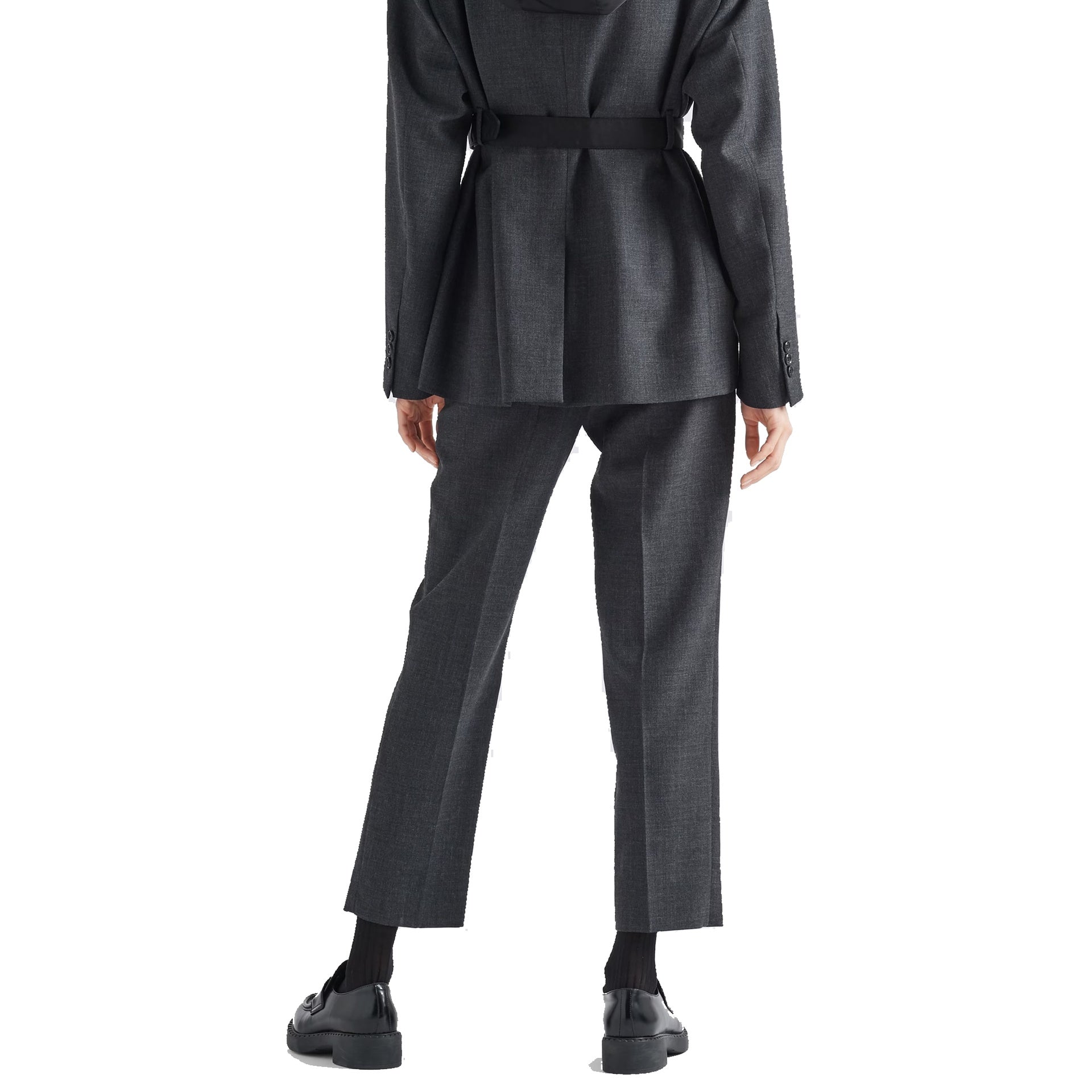 Wool Pants Gray Virgin