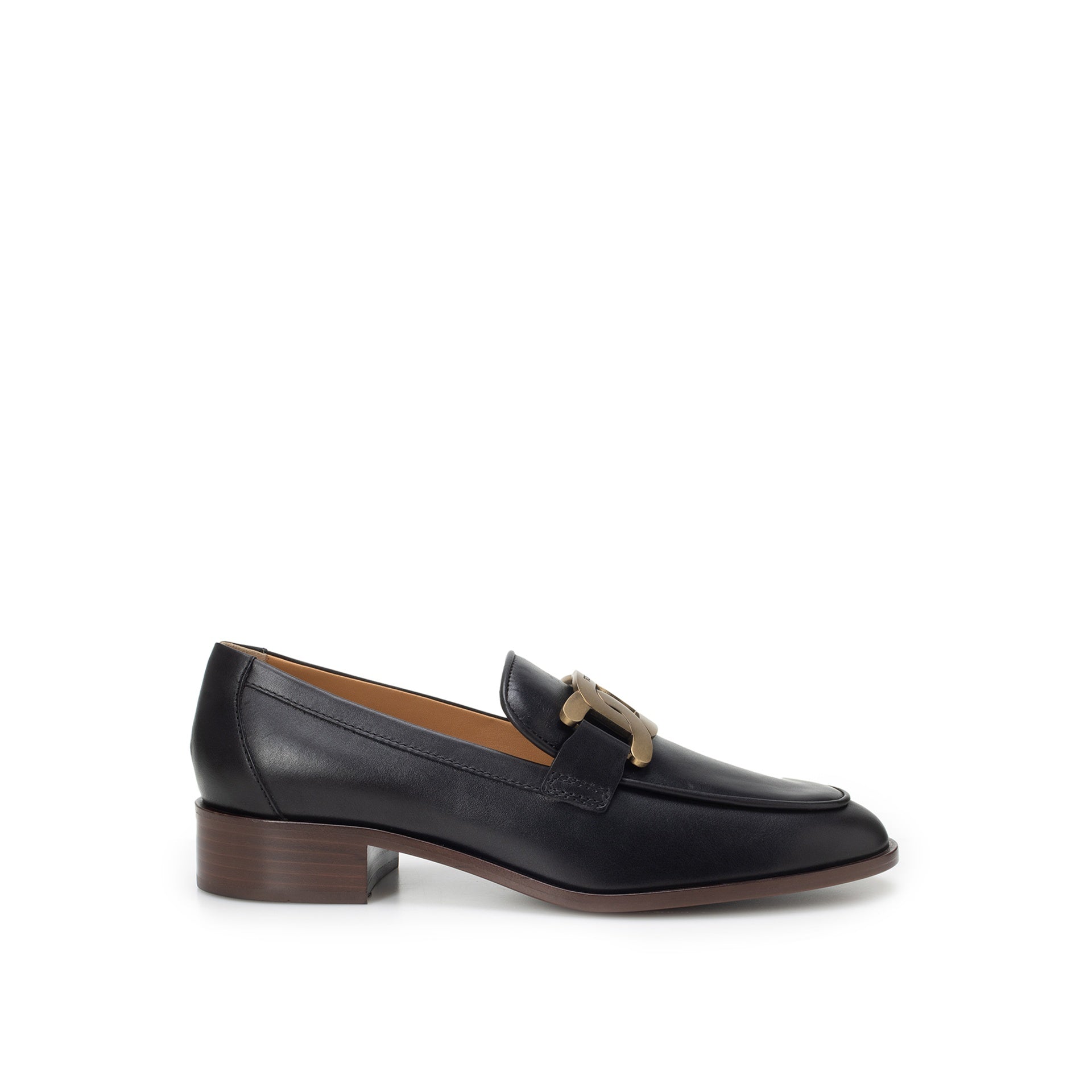Leather Loafers Black Calf