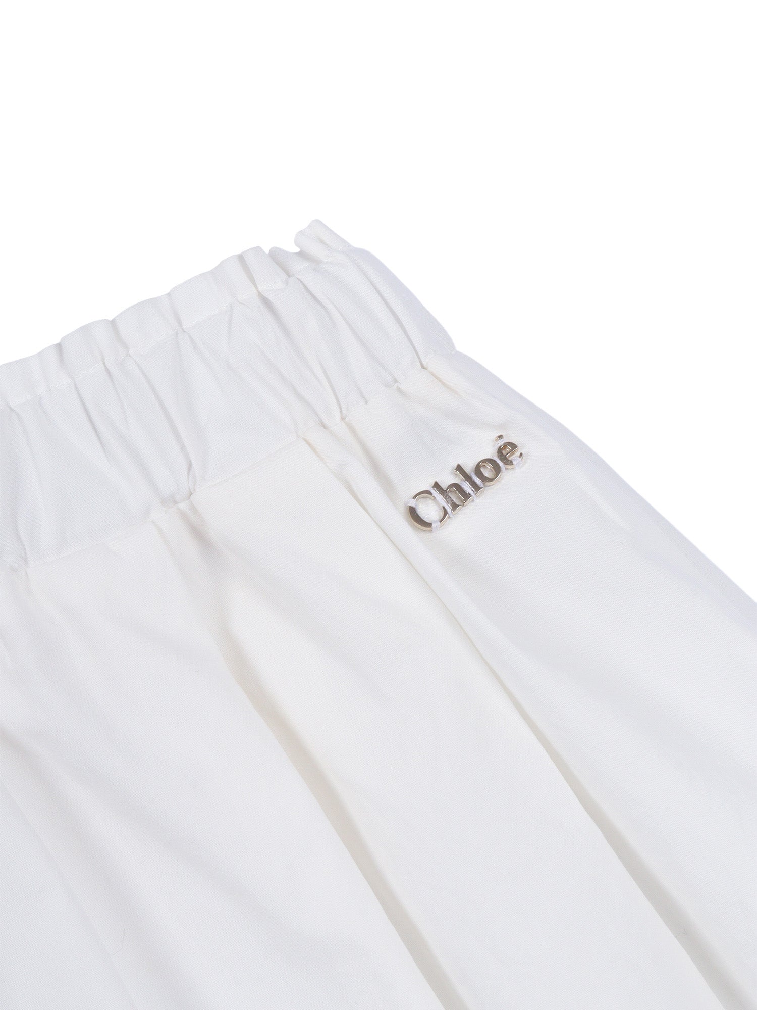 TROUSERS White Cotton Pant