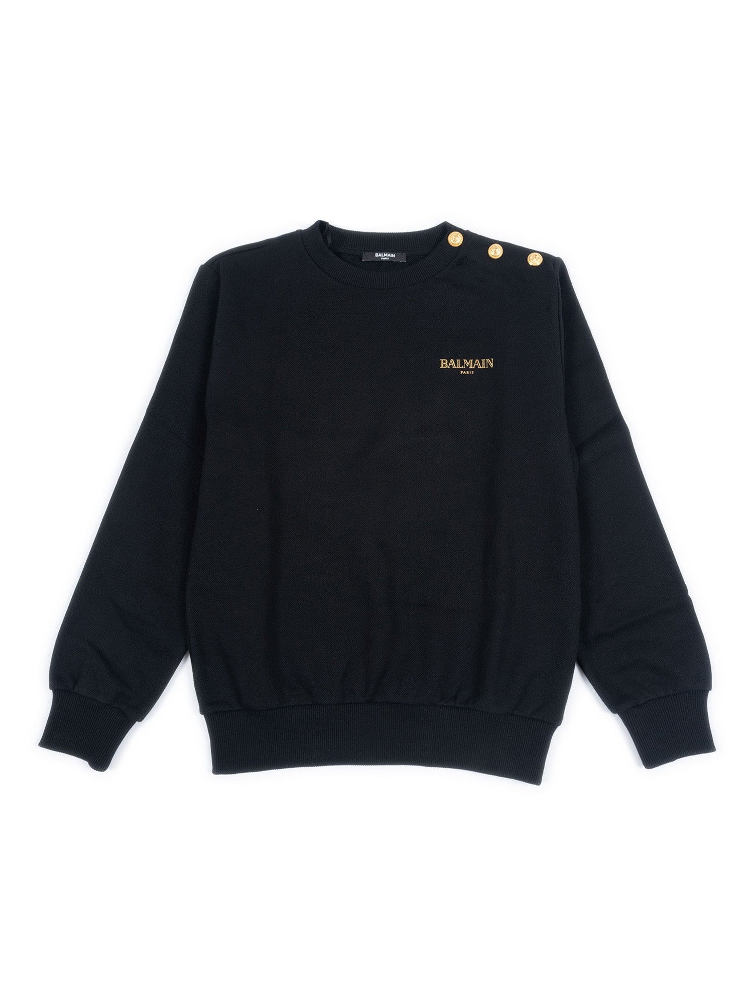 Sweatshirt Black Cotton