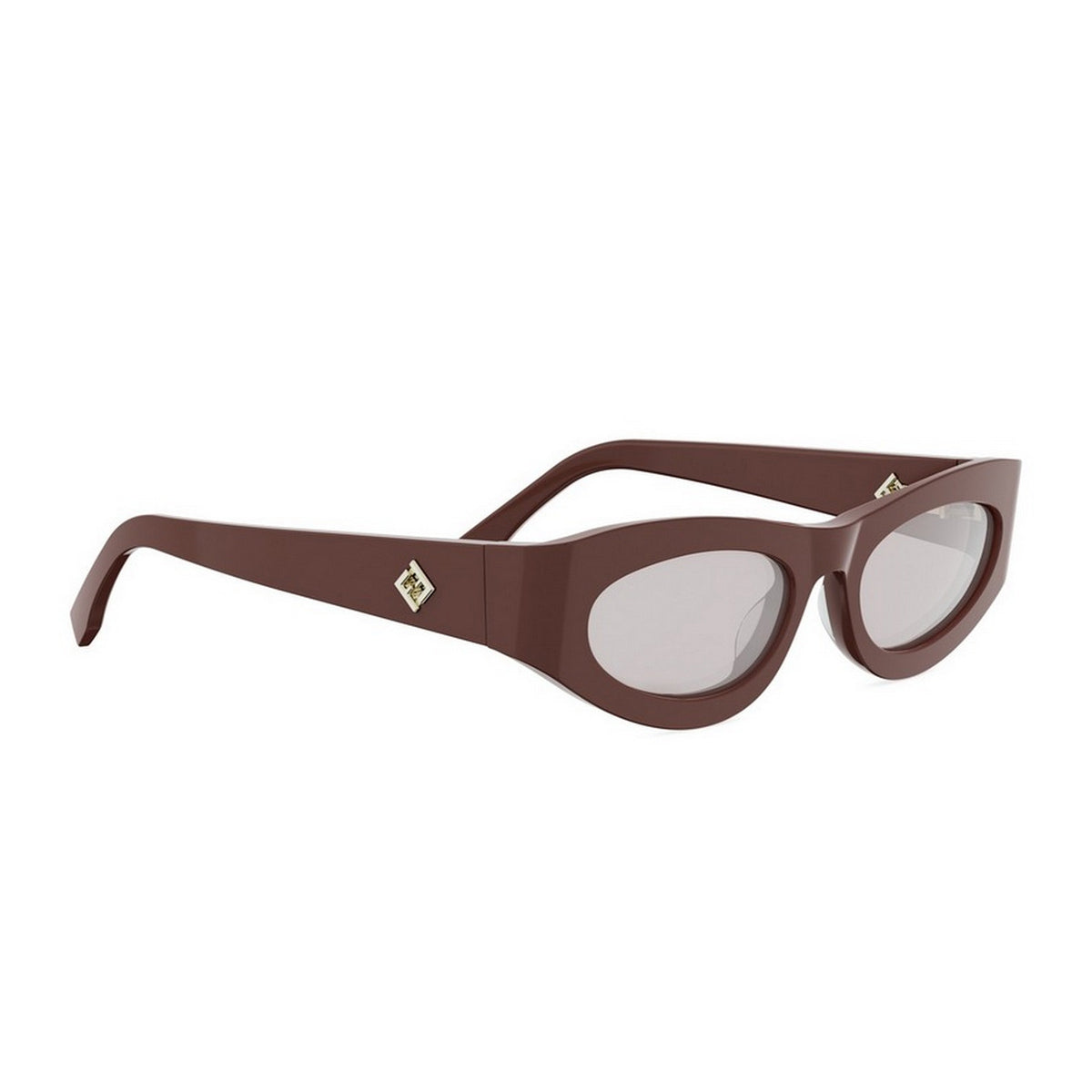 Fendi FE40177U FF Diamonds 66C Rosso Bordeaux Acetate Occhiali Da Sole