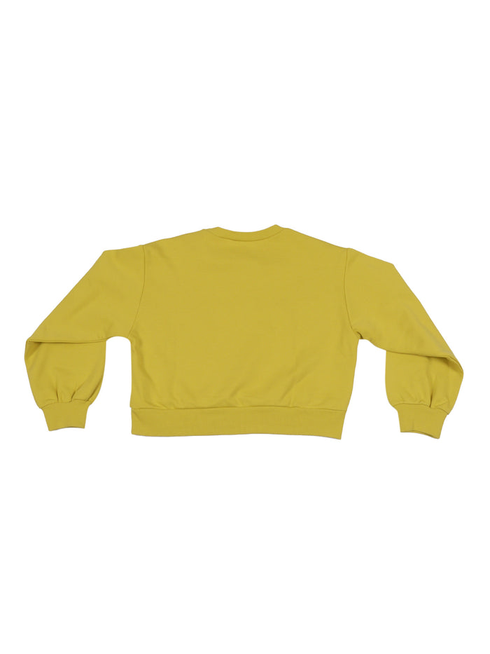 Sweaters Yellow Cotton Crewneck