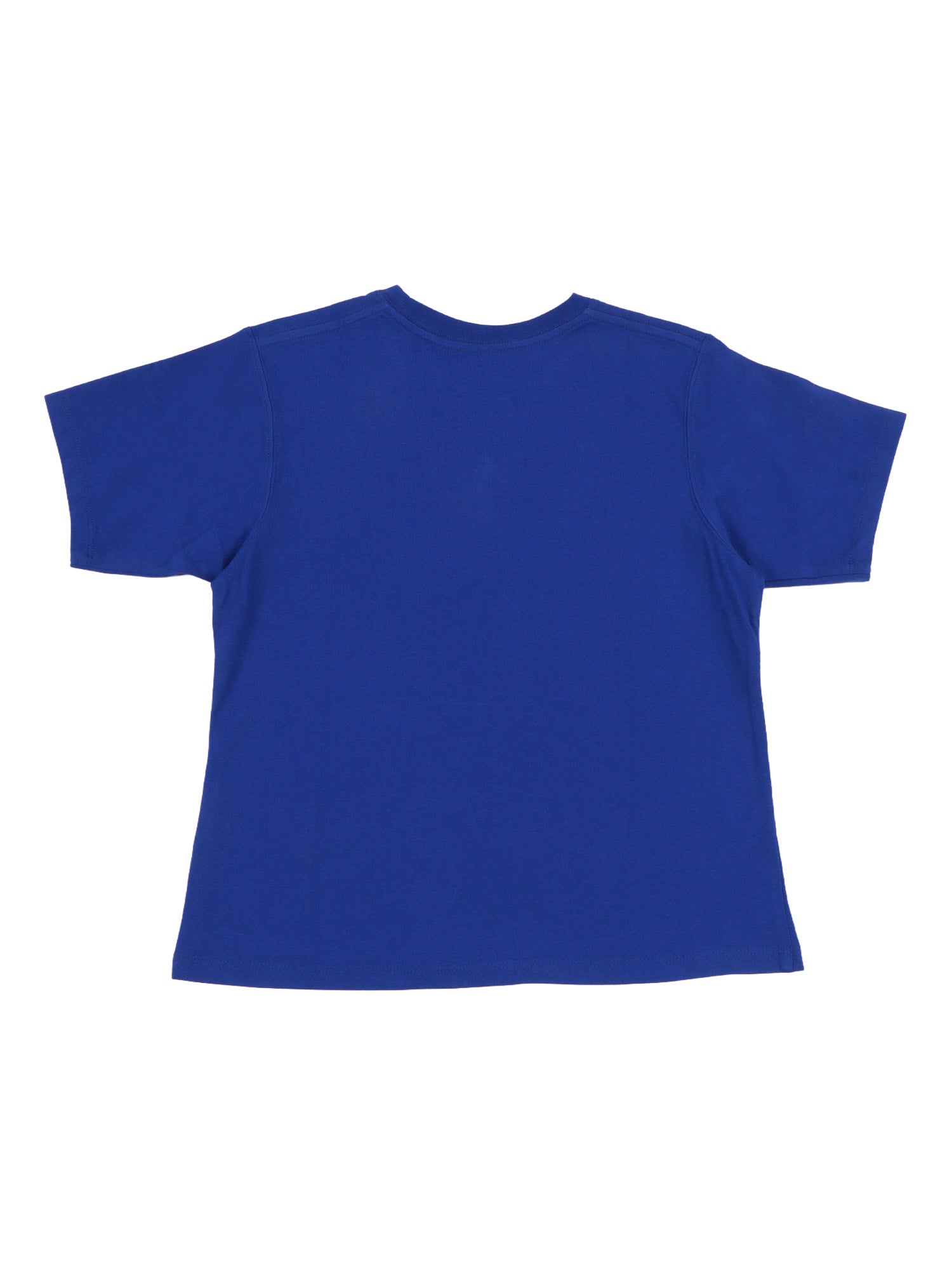 KNIT-T-SHIRT Blue Cotton Short Sleeves T-shirt