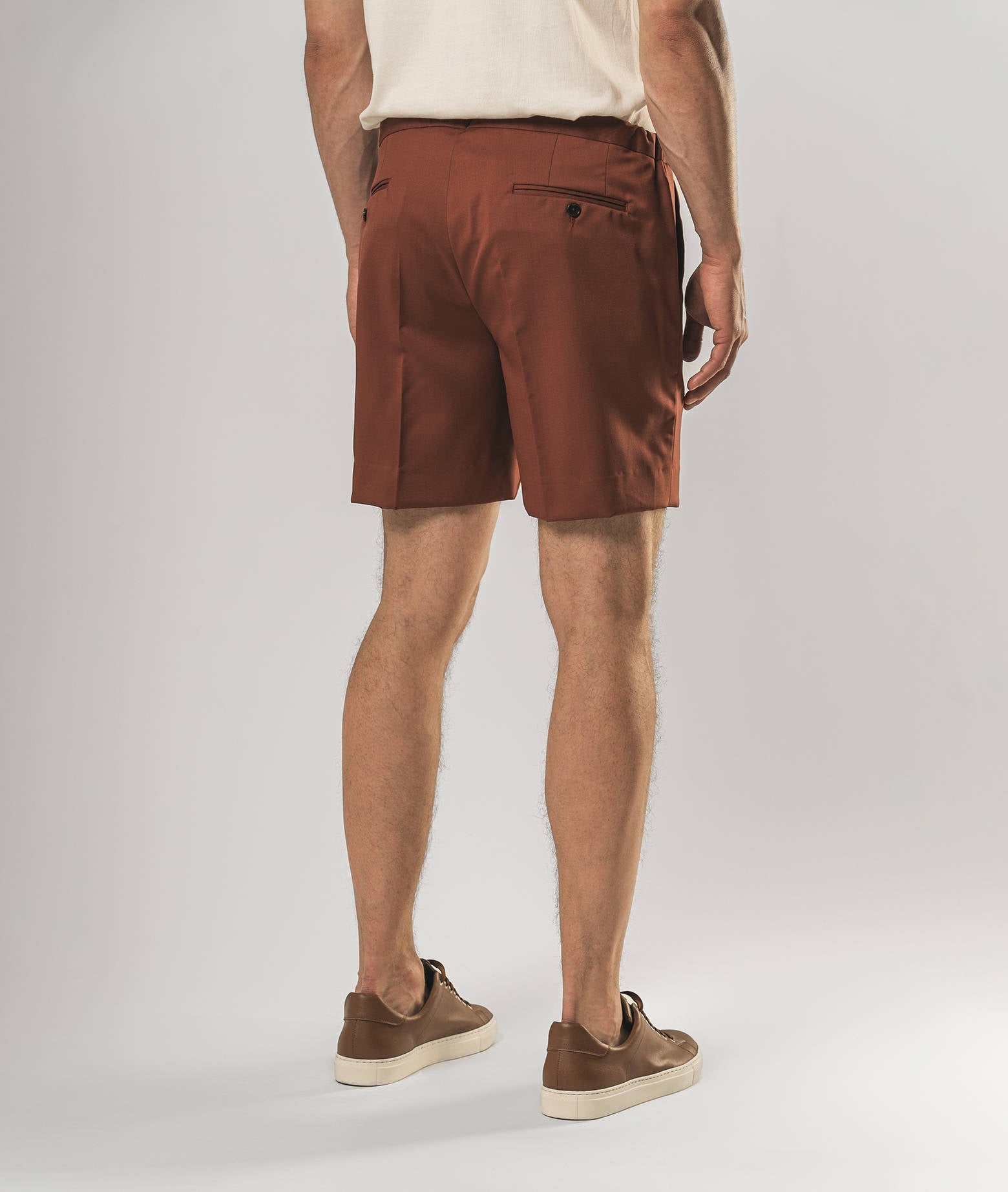 Wool Shorts Positano Beige Sportswear Trousers
