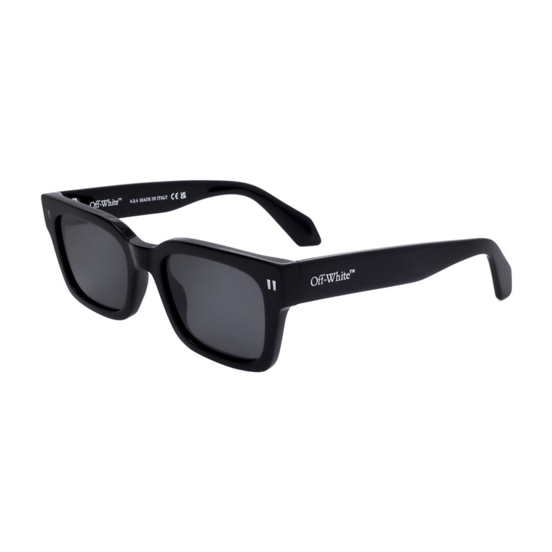 Off-White Sunglasses Square Full Rim, Black Frame And Grey Lens Oeri108midland1007