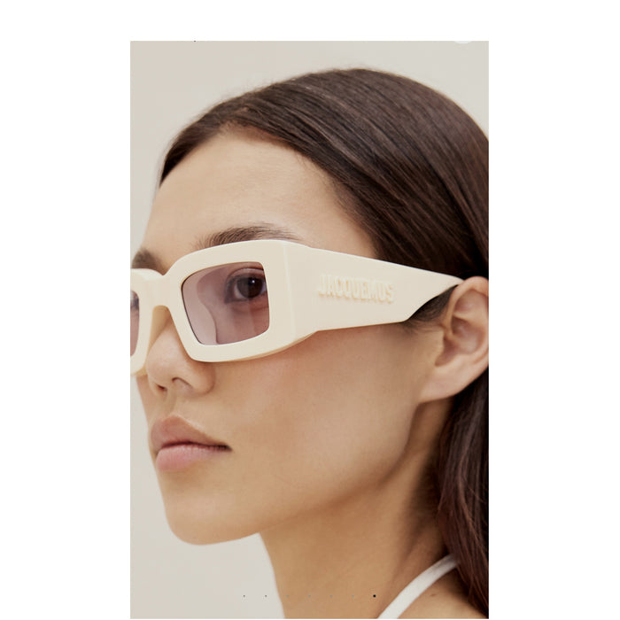 Les Lunettes Tupi Beige Acetate Occhiali Sole