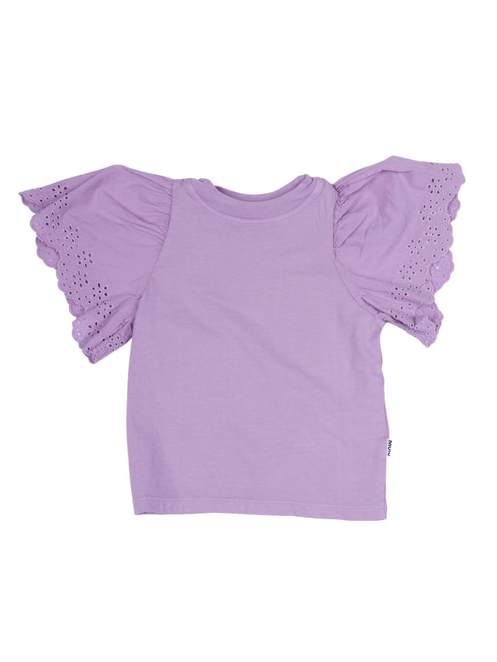Ritza T-Shirts Short Sleeves Purple Cotton Organic T-shirt