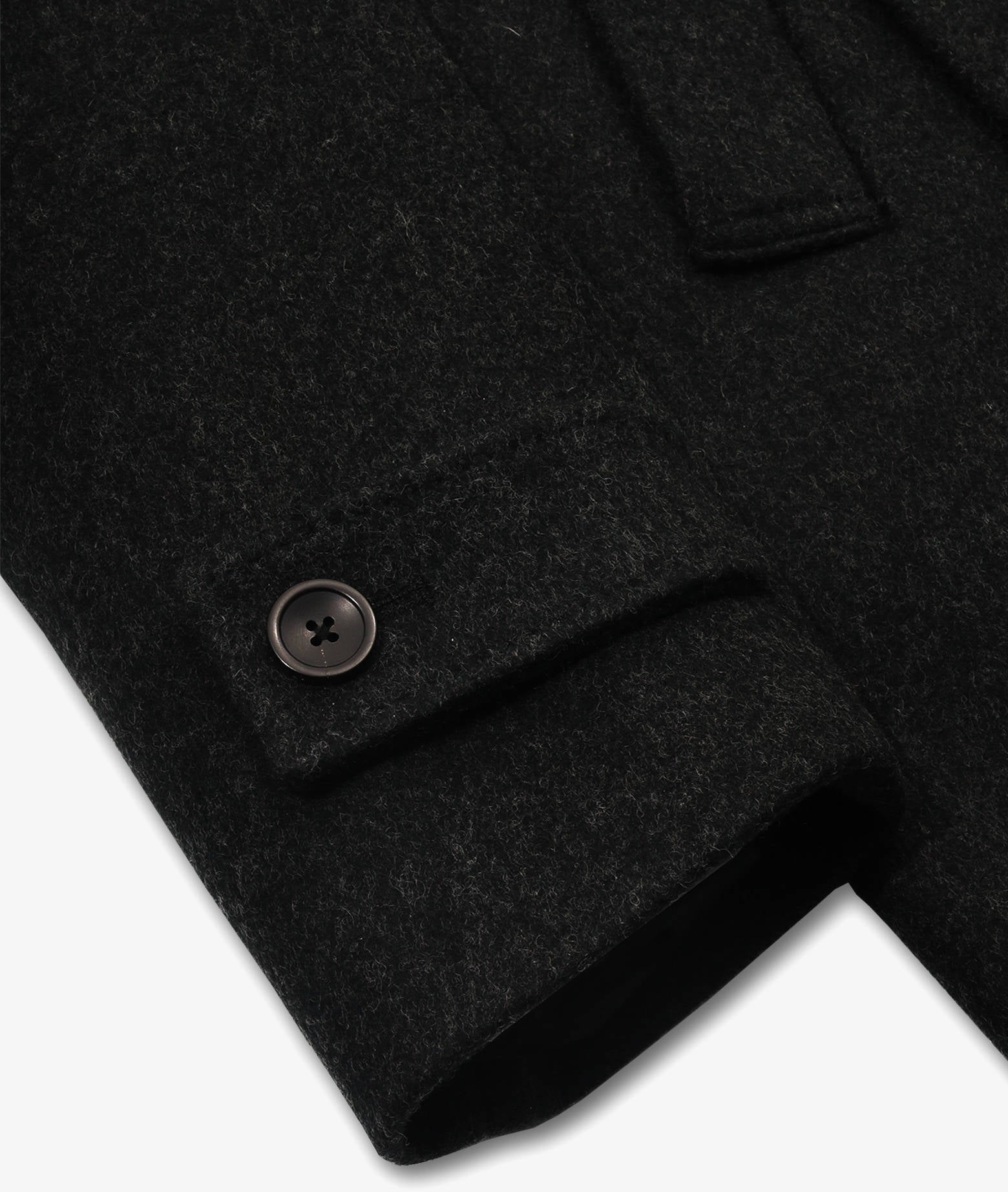 Wool And Cashmere Peacoat Fitz Roy Grey Capo Lungo Industriale