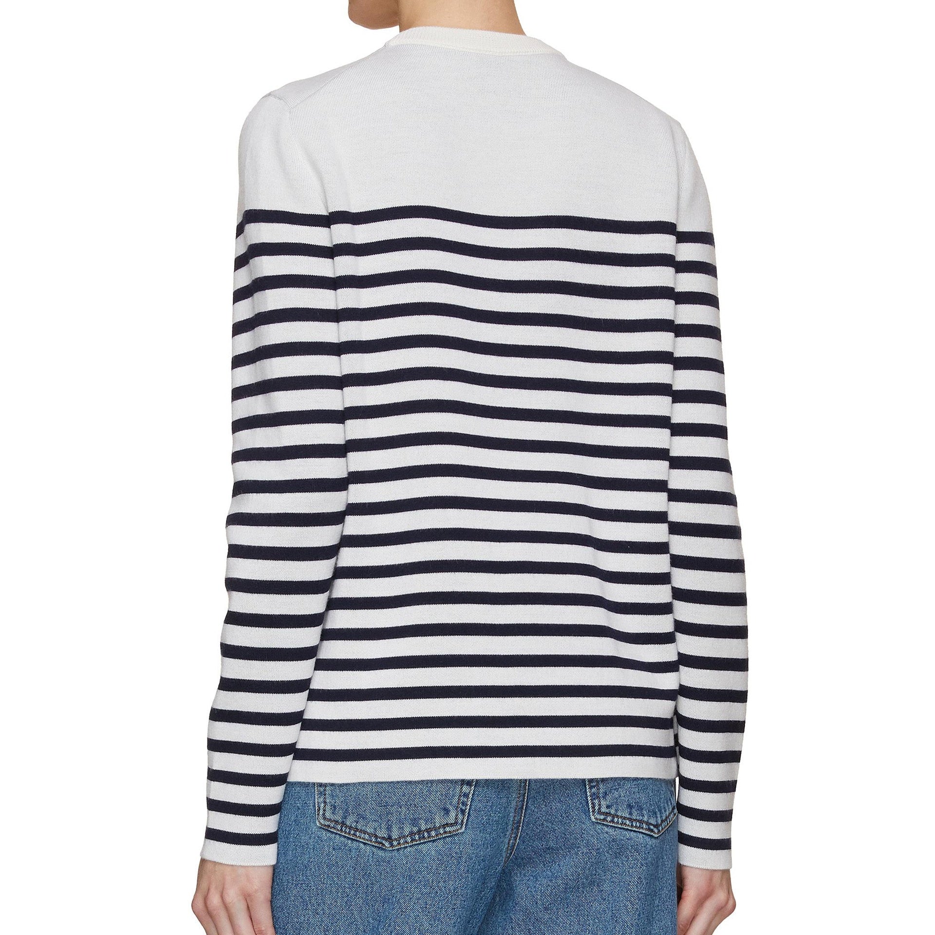 Loewe X Suna Fujita Striped Sweater White Elastane Wool