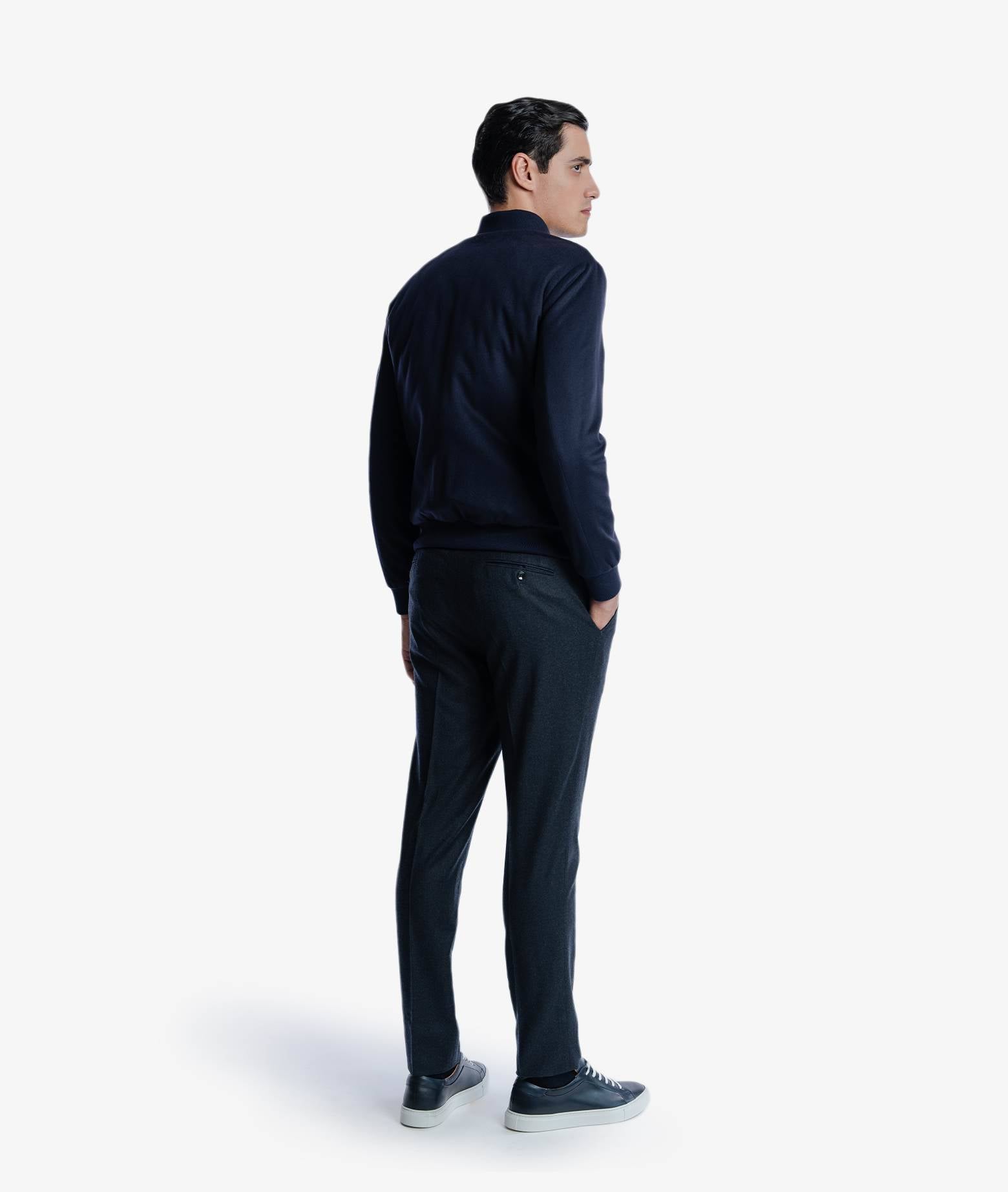 Cashmere Bomber Vosgi Blue Sportwear Blouson