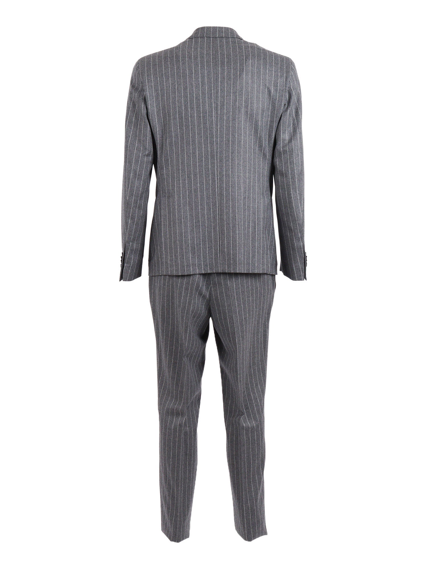 Suit Grey Virgin Wool Single Breasted Dress