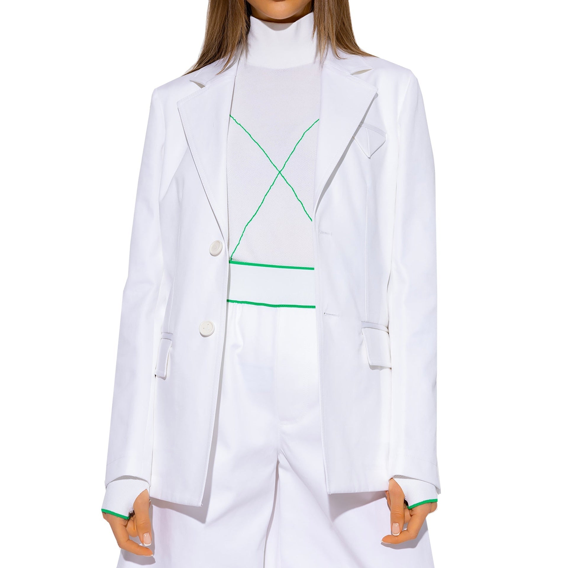 Cotton Blazer White
