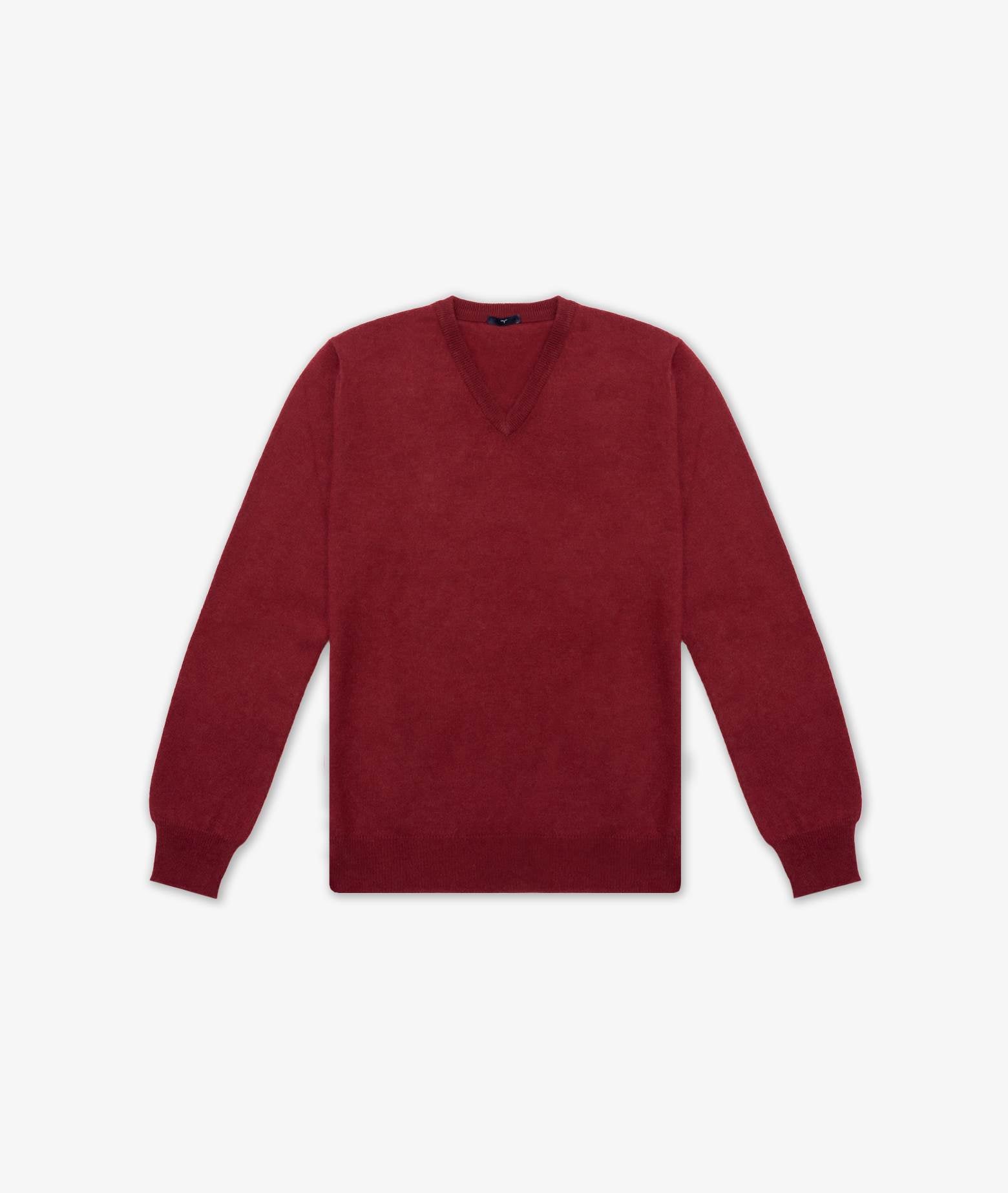 V-Neck Cashmere Sweater Stoccolma Red V Neck