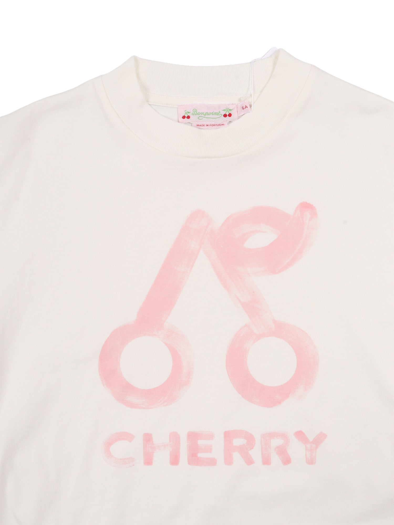 LELE T-SHIRT White Organic Cotton Short Sleeves