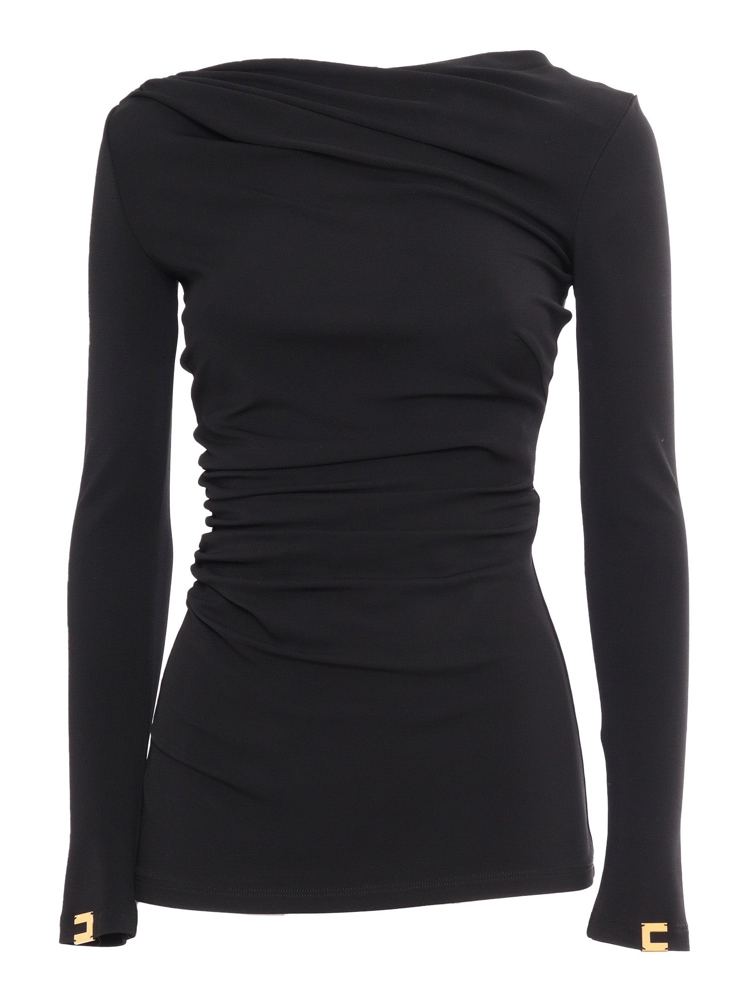 Sweater Black Viscose Elastane